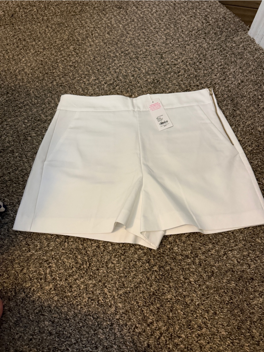 Lilly Pulitzer White High-Rise Tailored Shorts